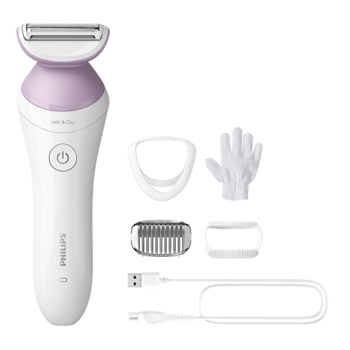 Philips Lady Shaver Series 6000 Cordless shaver with Wet and Dry use BRL136/00