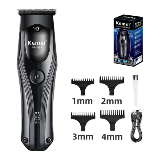 Kemei Trimmer With Digital Display Display & Lithium Batteries KM-593