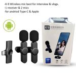 K9 Wireless Collar Mic iPhone/Android & Type C