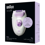 Braun Silk-Epil 3 Epilator White And Purple SE 3000