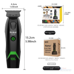 Kemei Cordless Salon Hair Clipper KM-1385 - Image 2